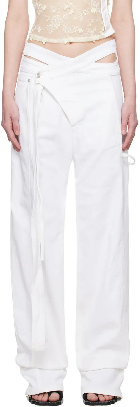 Irregular Placket Jeans