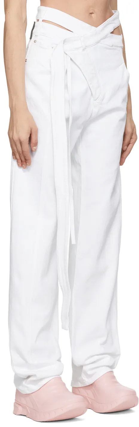 Irregular Placket Jeans