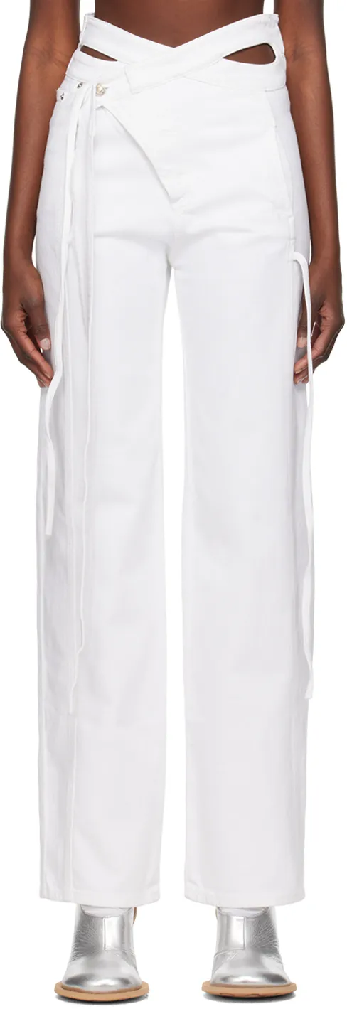 Irregular Placket Jeans
