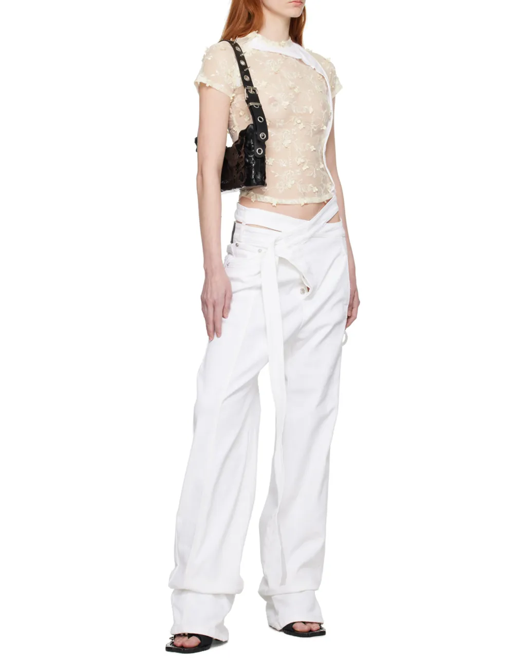 Irregular Placket Jeans