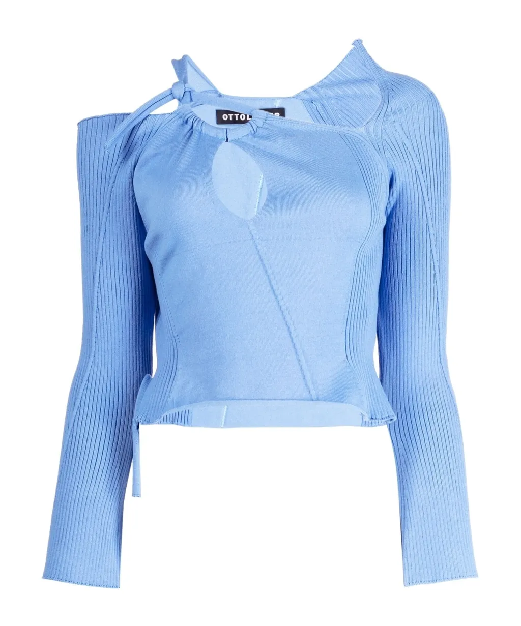 Cut-Out Detailing Knitted Top
