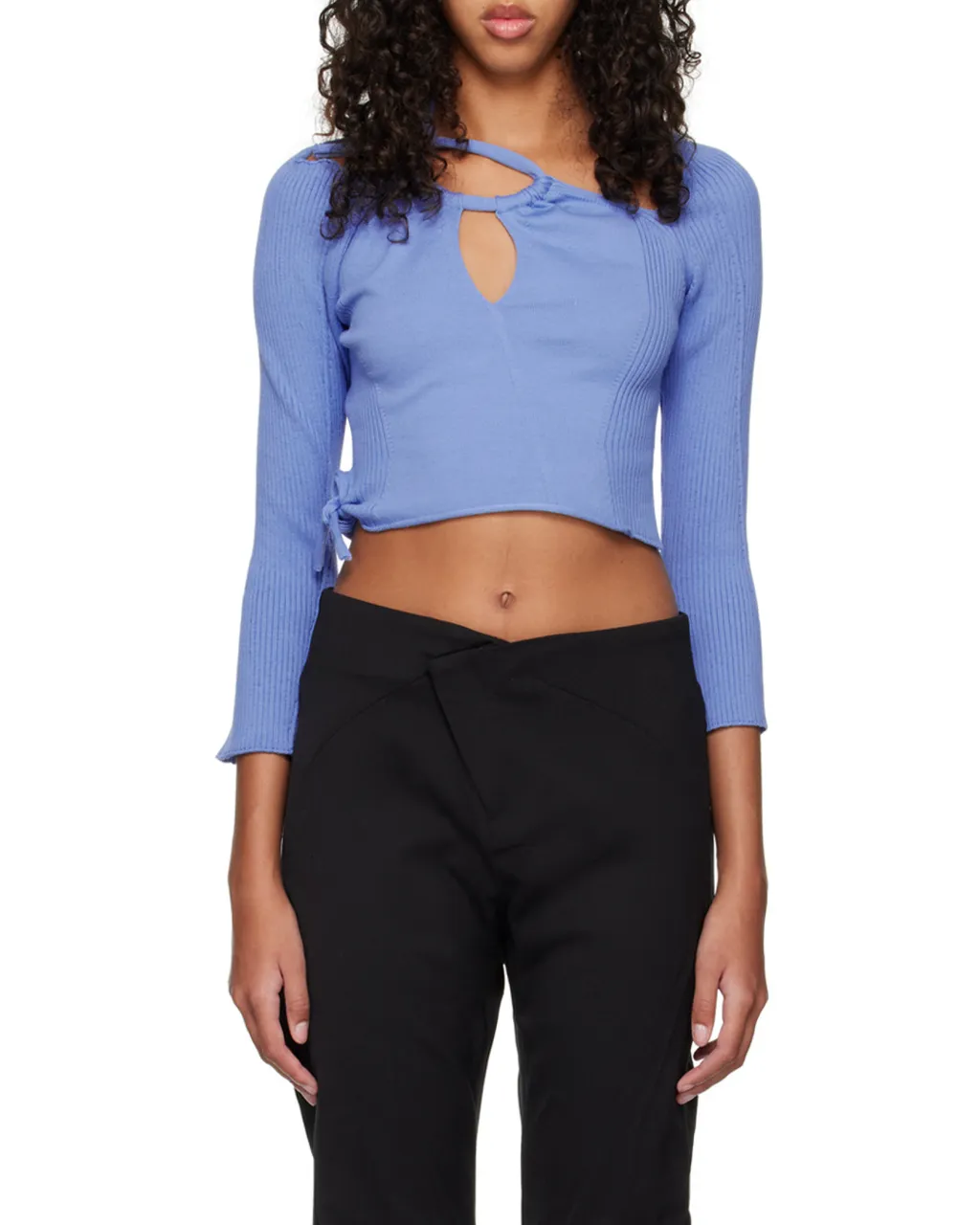 Cut-Out Detailing Knitted Top