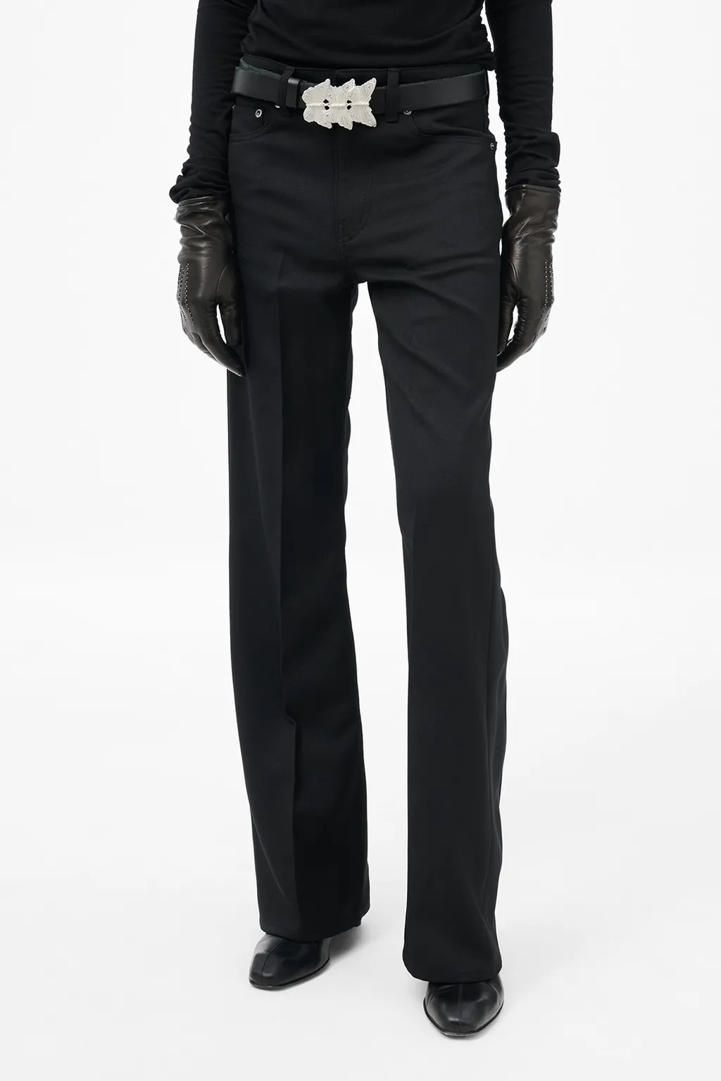 Structured Boot Cut Pants