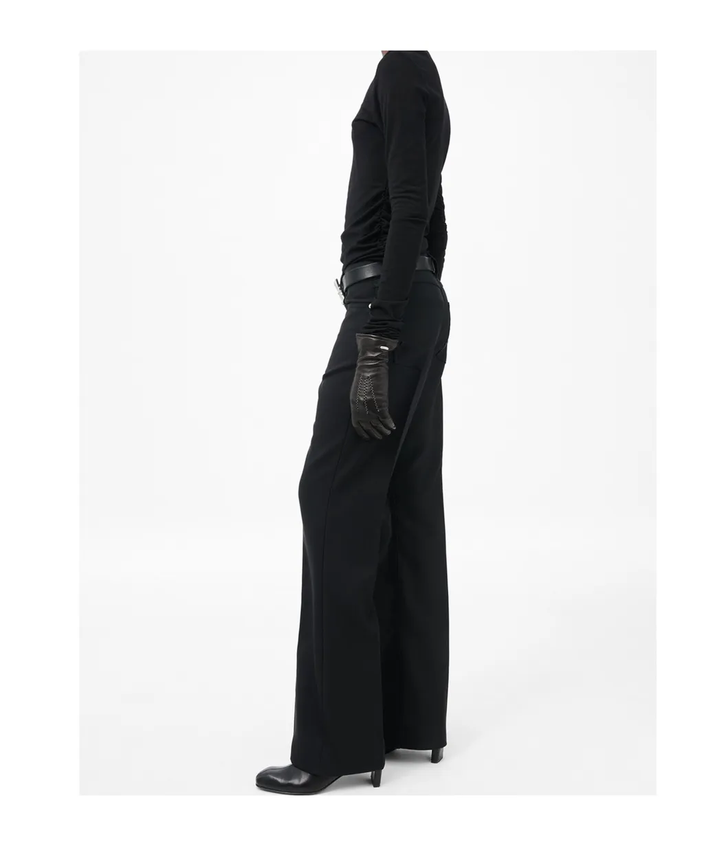 Structured Boot Cut Pants