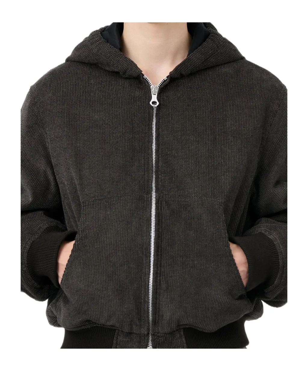 Long-Sleeved Zip-Up Hoodie