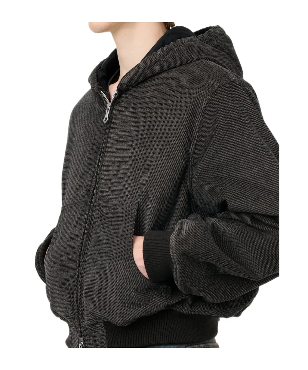 Long-Sleeved Zip-Up Hoodie