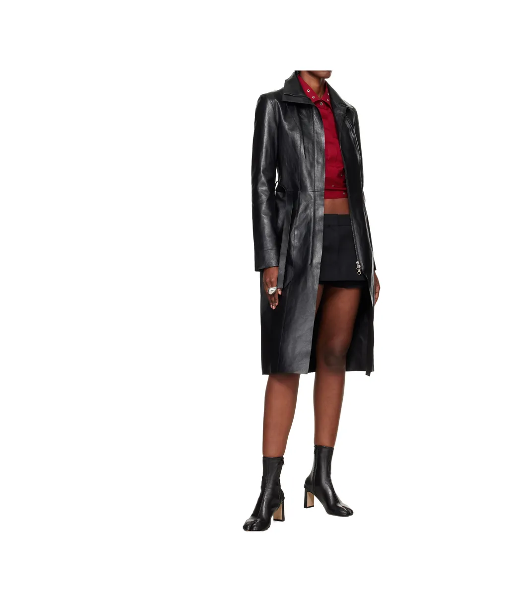 Concealed Calfskin Coat