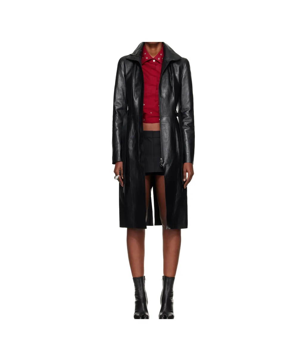 Concealed Calfskin Coat