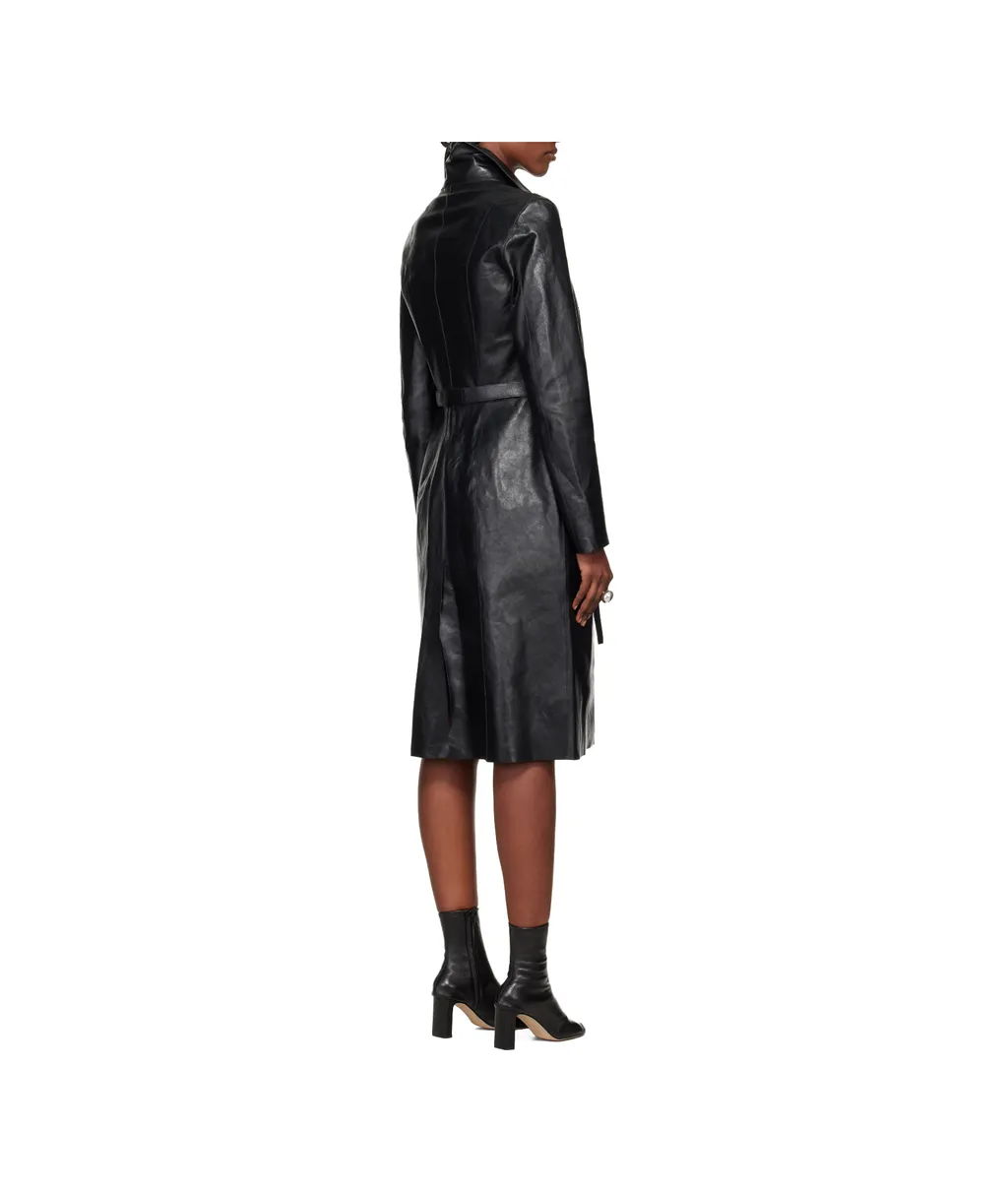Concealed Calfskin Coat