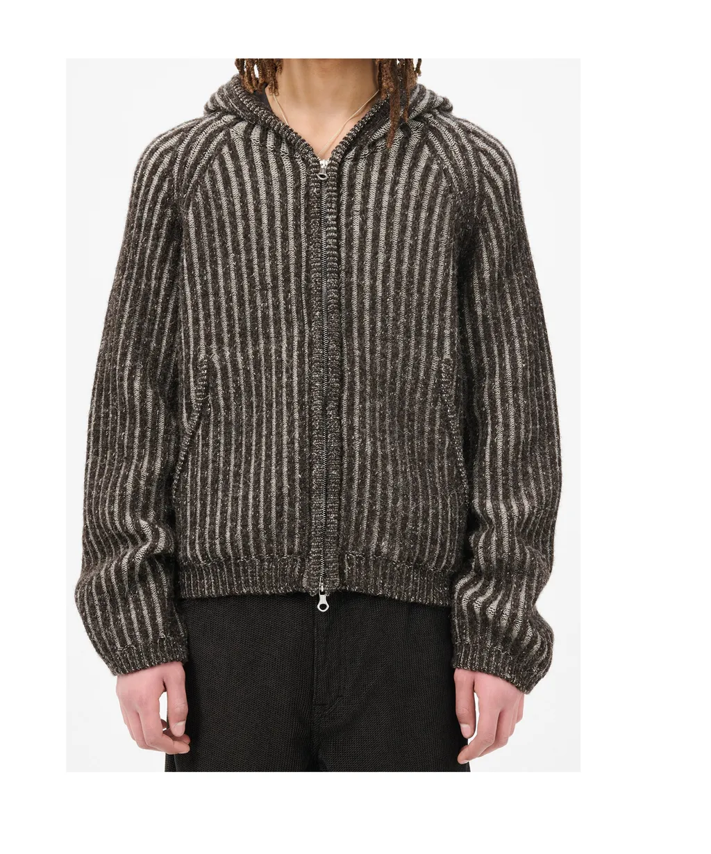 Level Hooded Cardigan