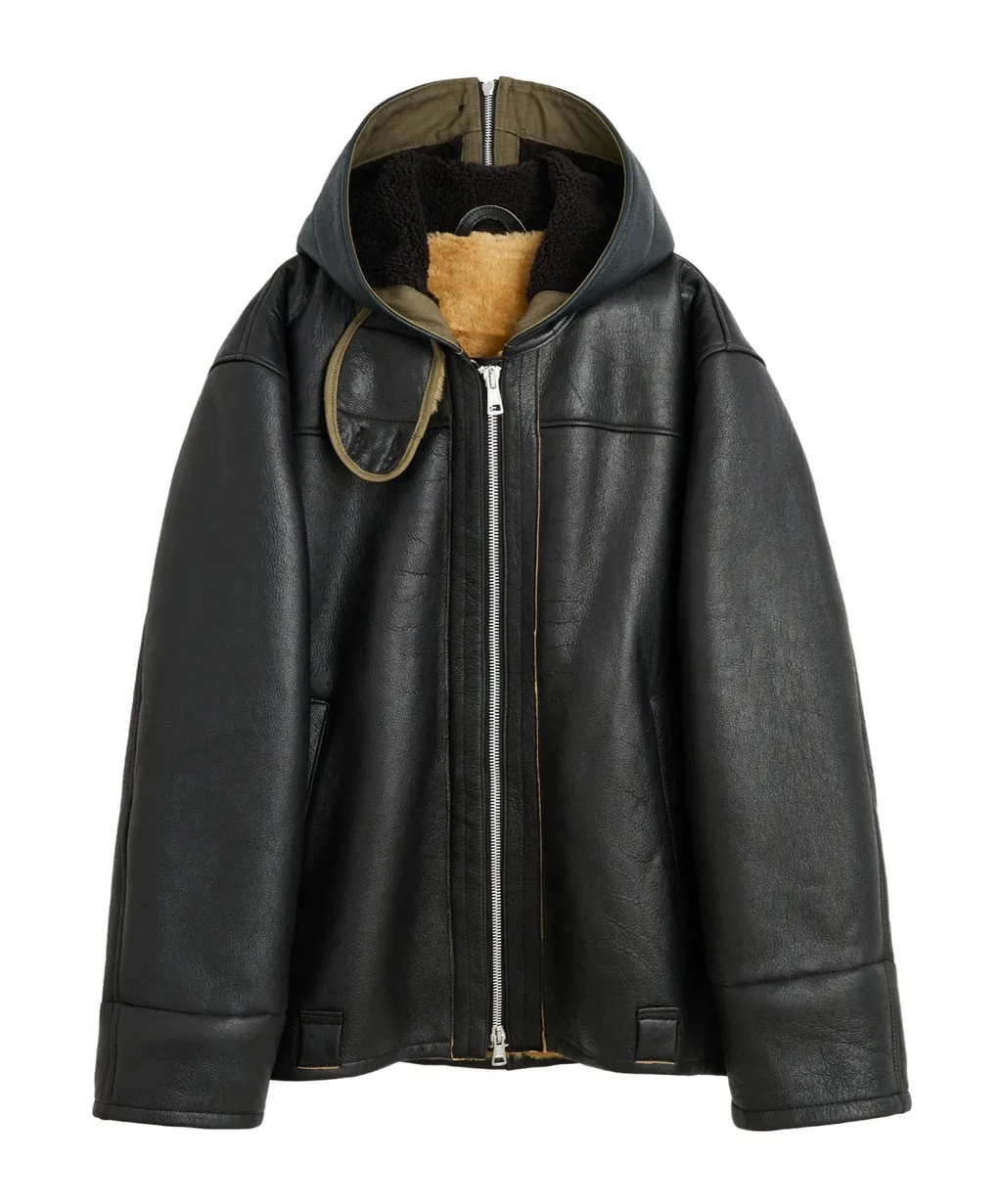 Hooded Shearling Jacket
