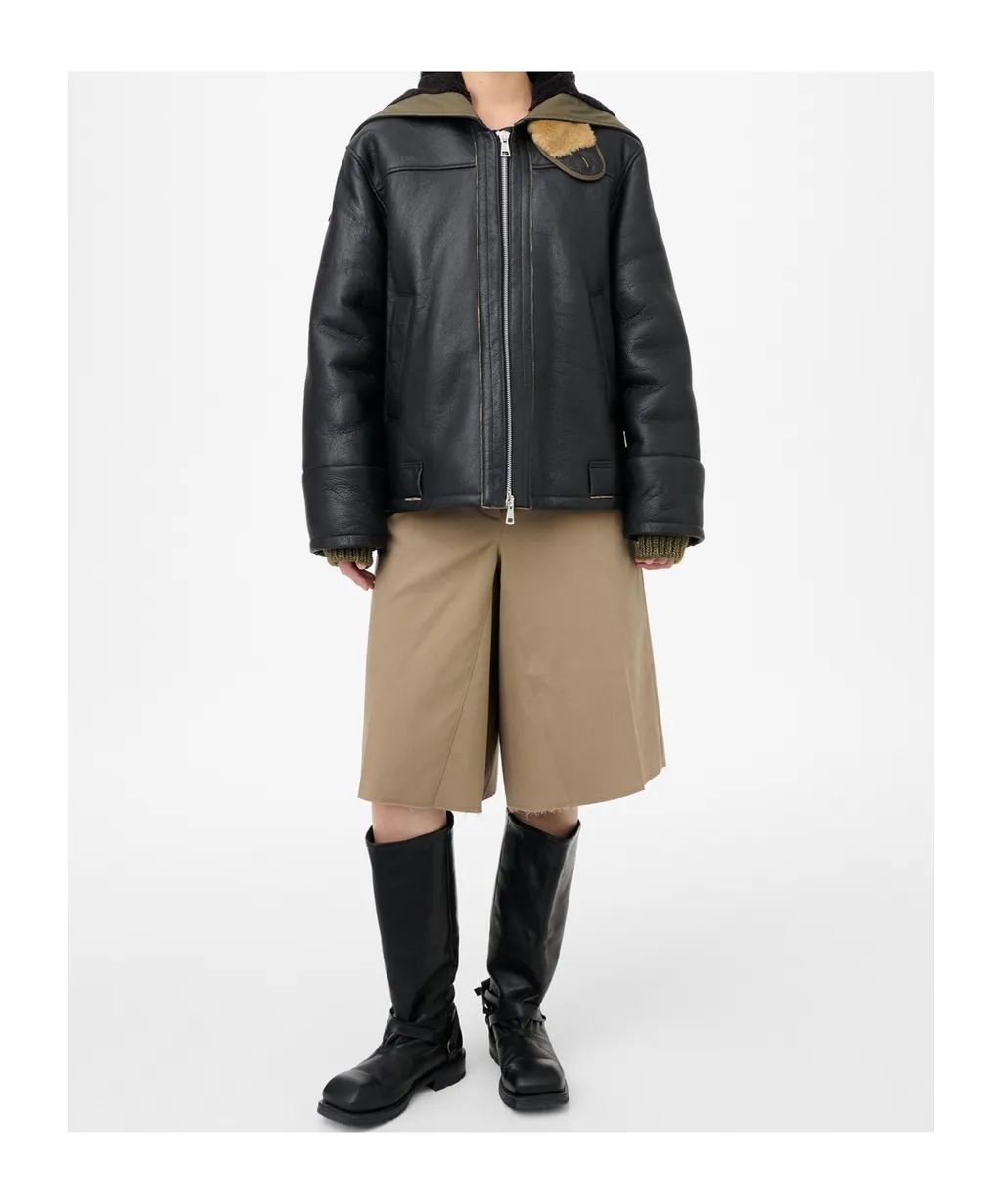 Hooded Shearling Jacket