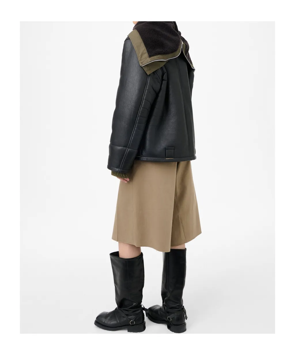 Hooded Shearling Jacket