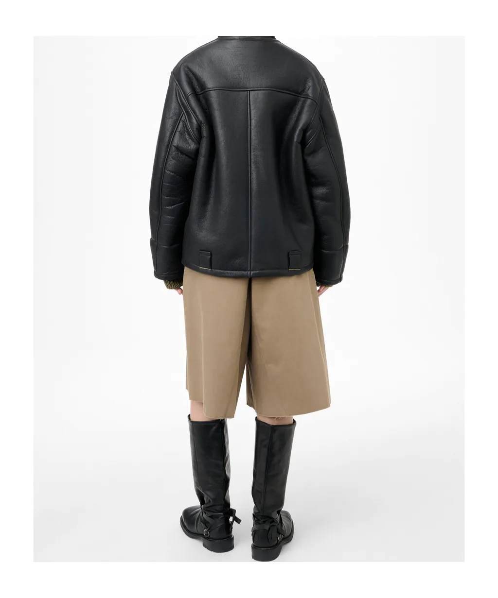 Hooded Shearling Jacket