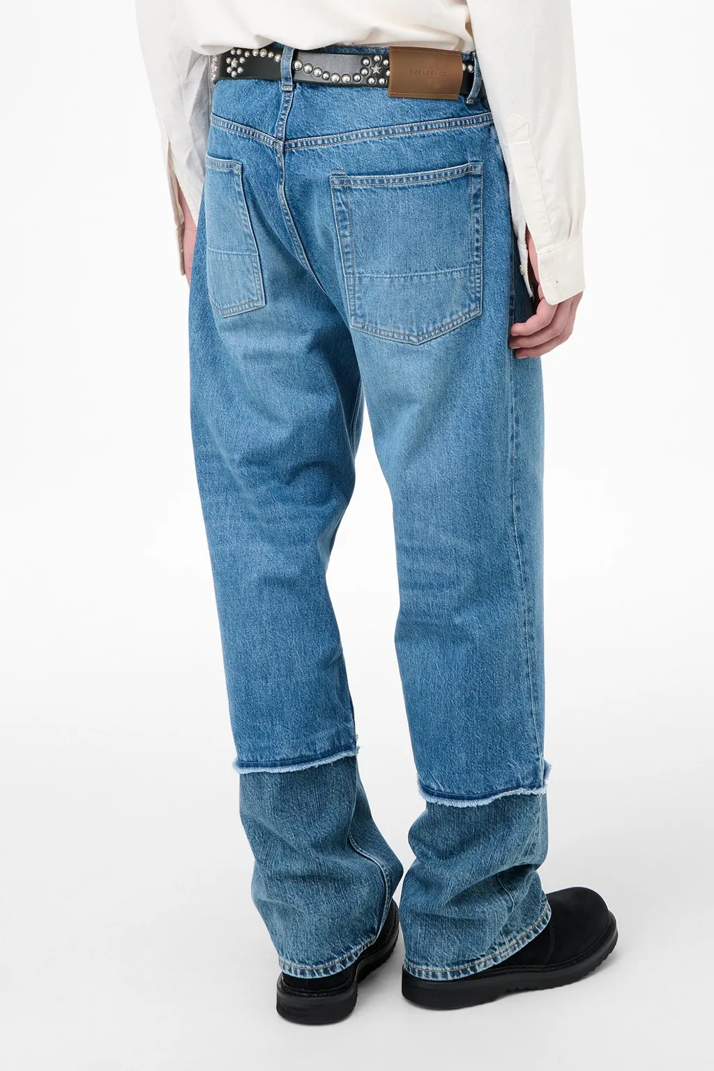 Belt Loop Denim Trousers