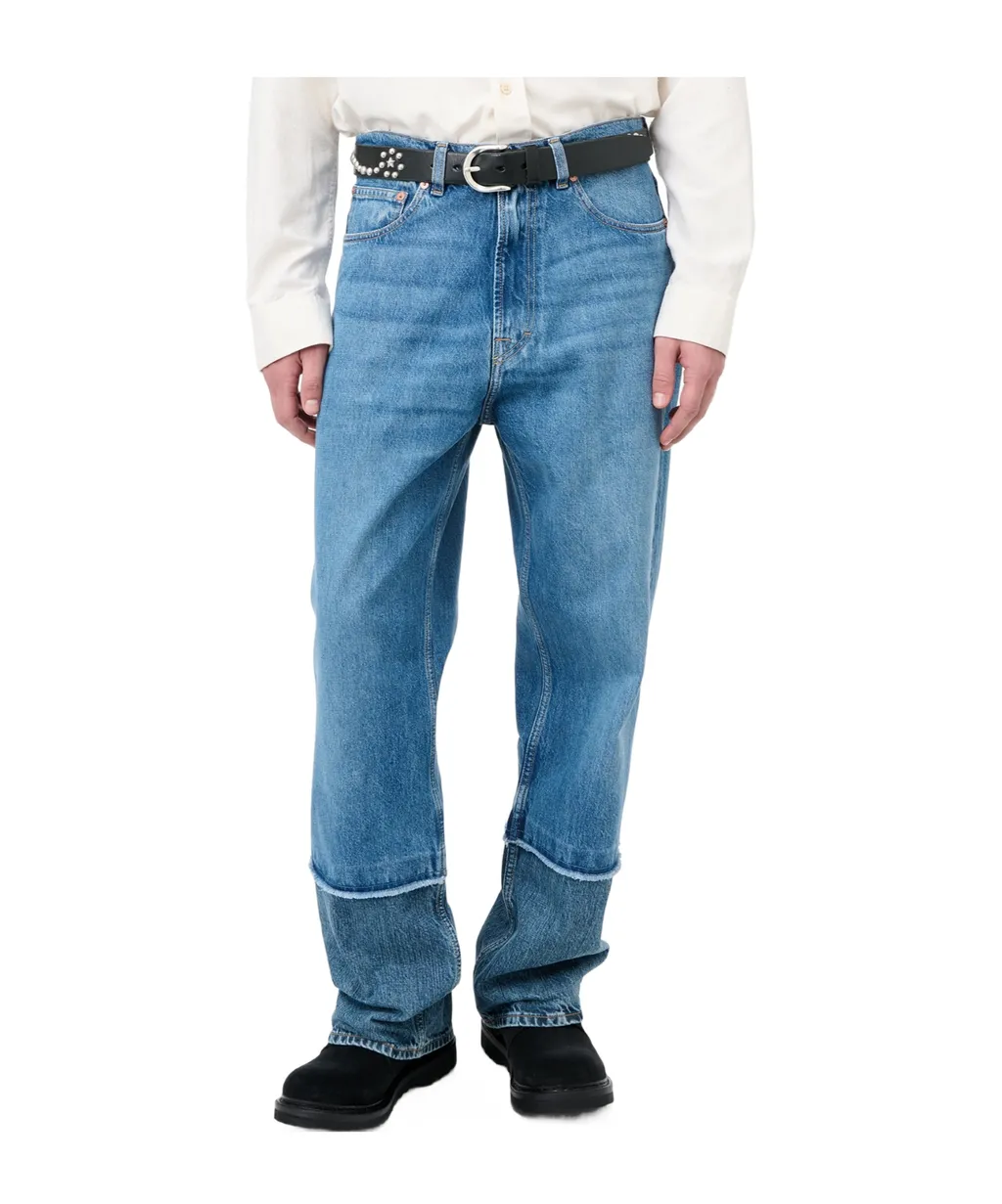 Belt Loop Denim Trousers