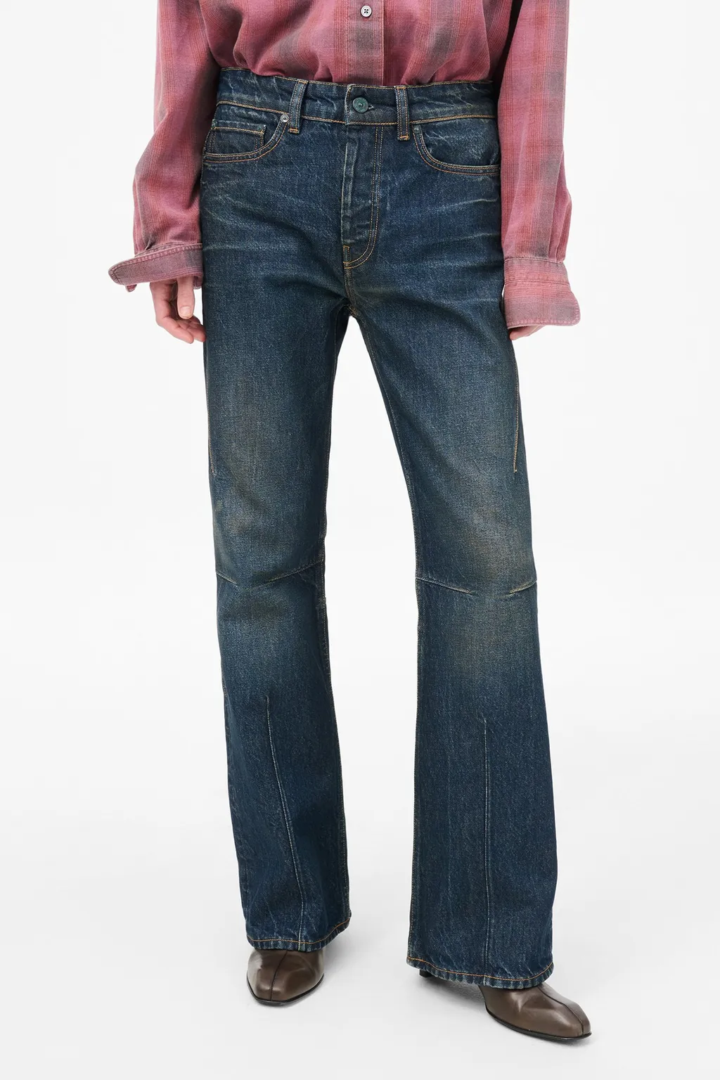 Belt Loop Denim Trousers