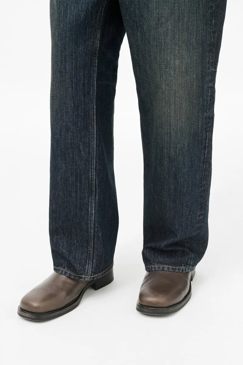 Slip-On Leather Boots