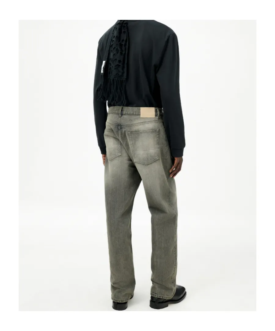 Third Cut Logo Patch Jeans