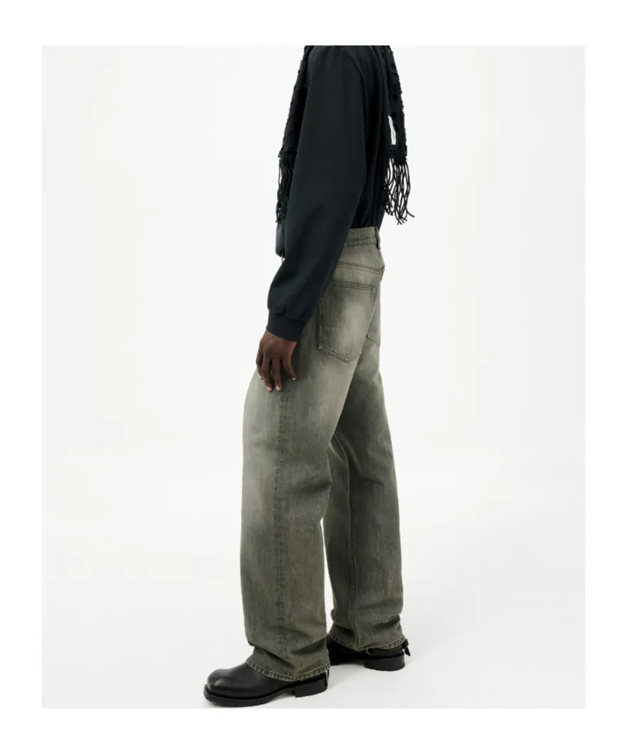 Third Cut Logo Patch Jeans