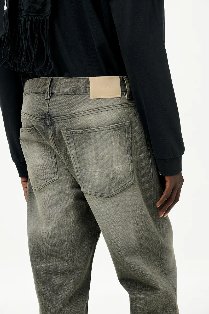 Third Cut Logo Patch Jeans