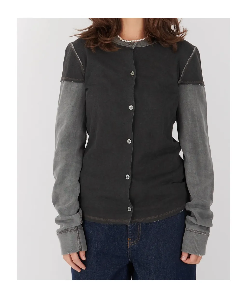 Layered Long-Sleeved Sweatshirt