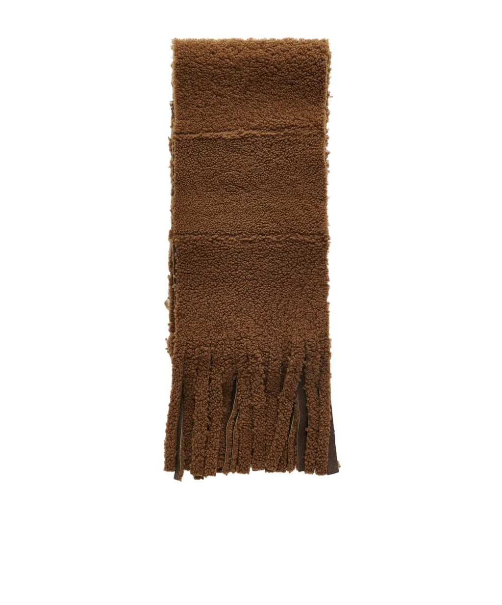 Shearling Fringed Scarf