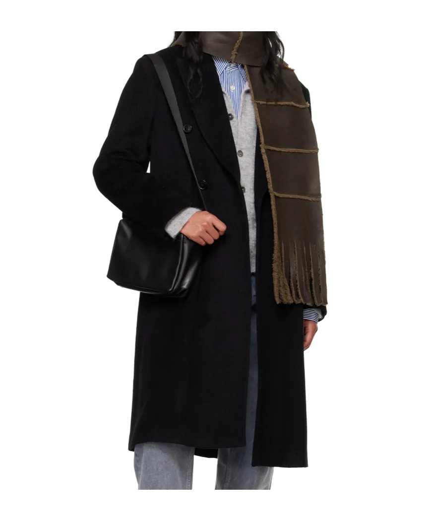 Shearling Fringed Scarf