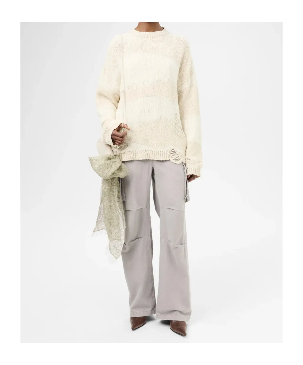 Popover Roundneck Distressed Jumper