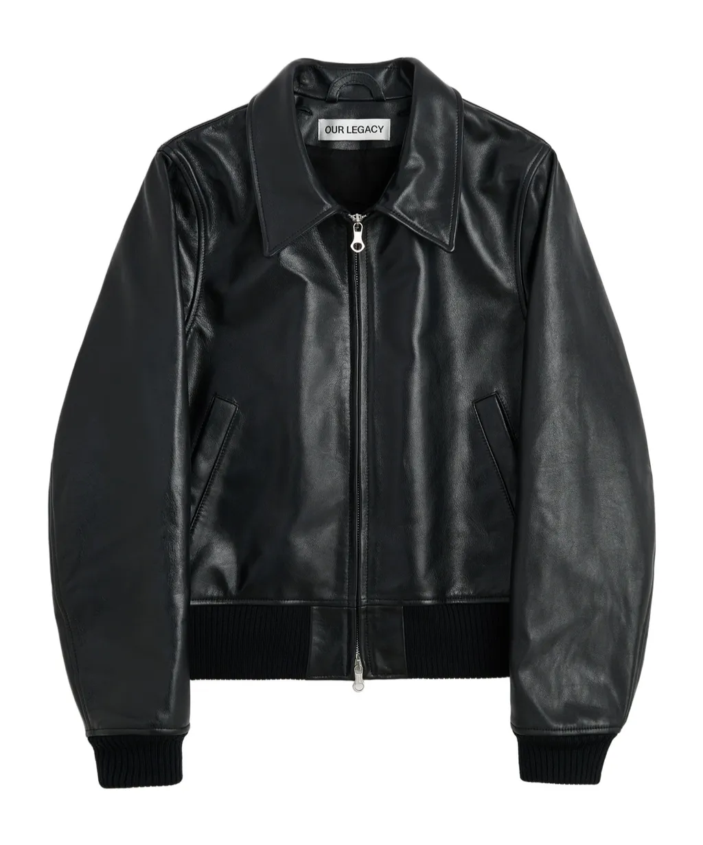 Radar Bomber Leather Jacket