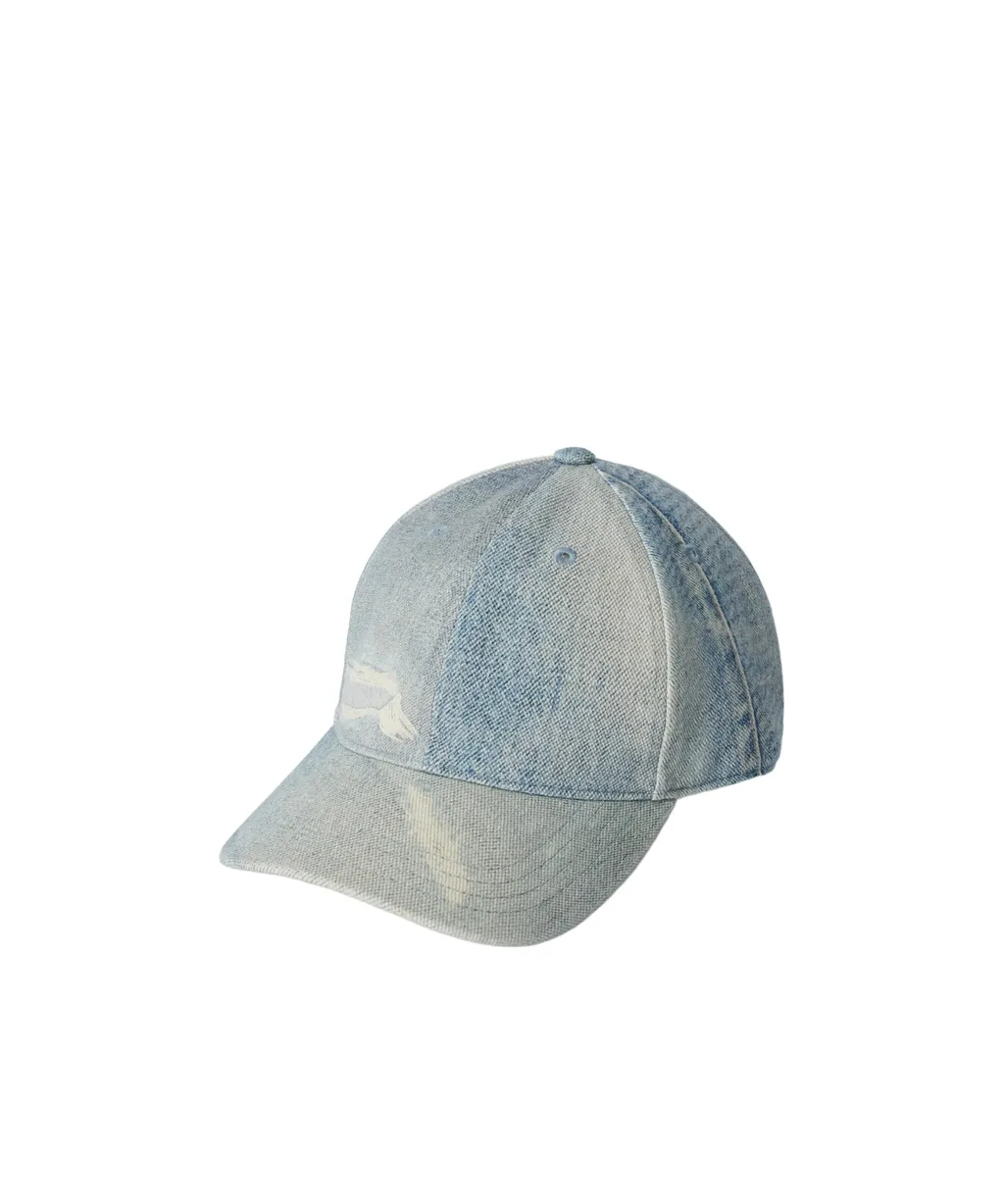Denim-Print Cap