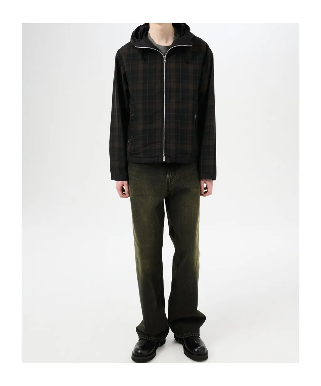 Check Hooded Jacket