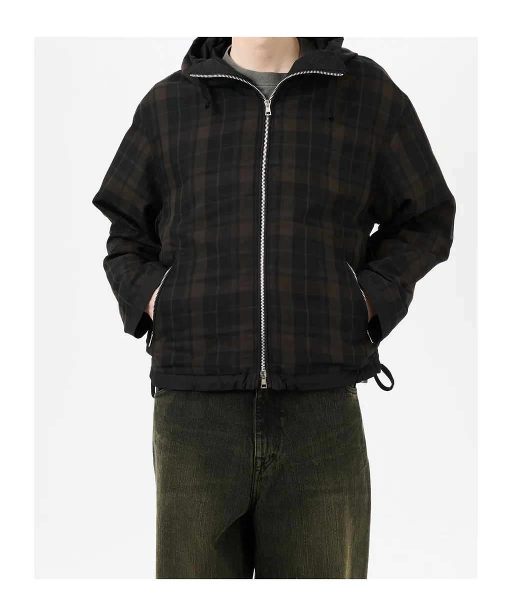 Check Hooded Jacket