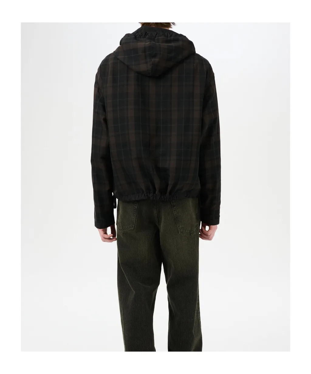 Check Hooded Jacket