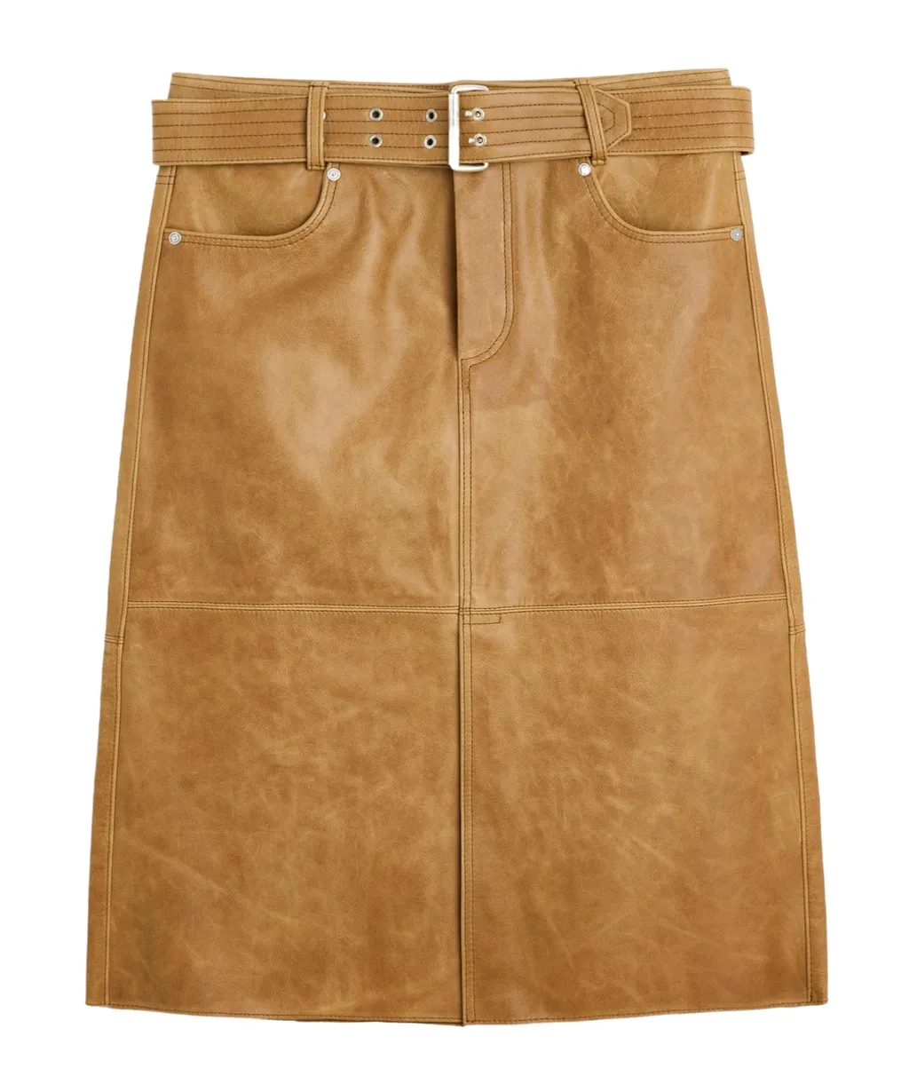 Wide Belt Skirt