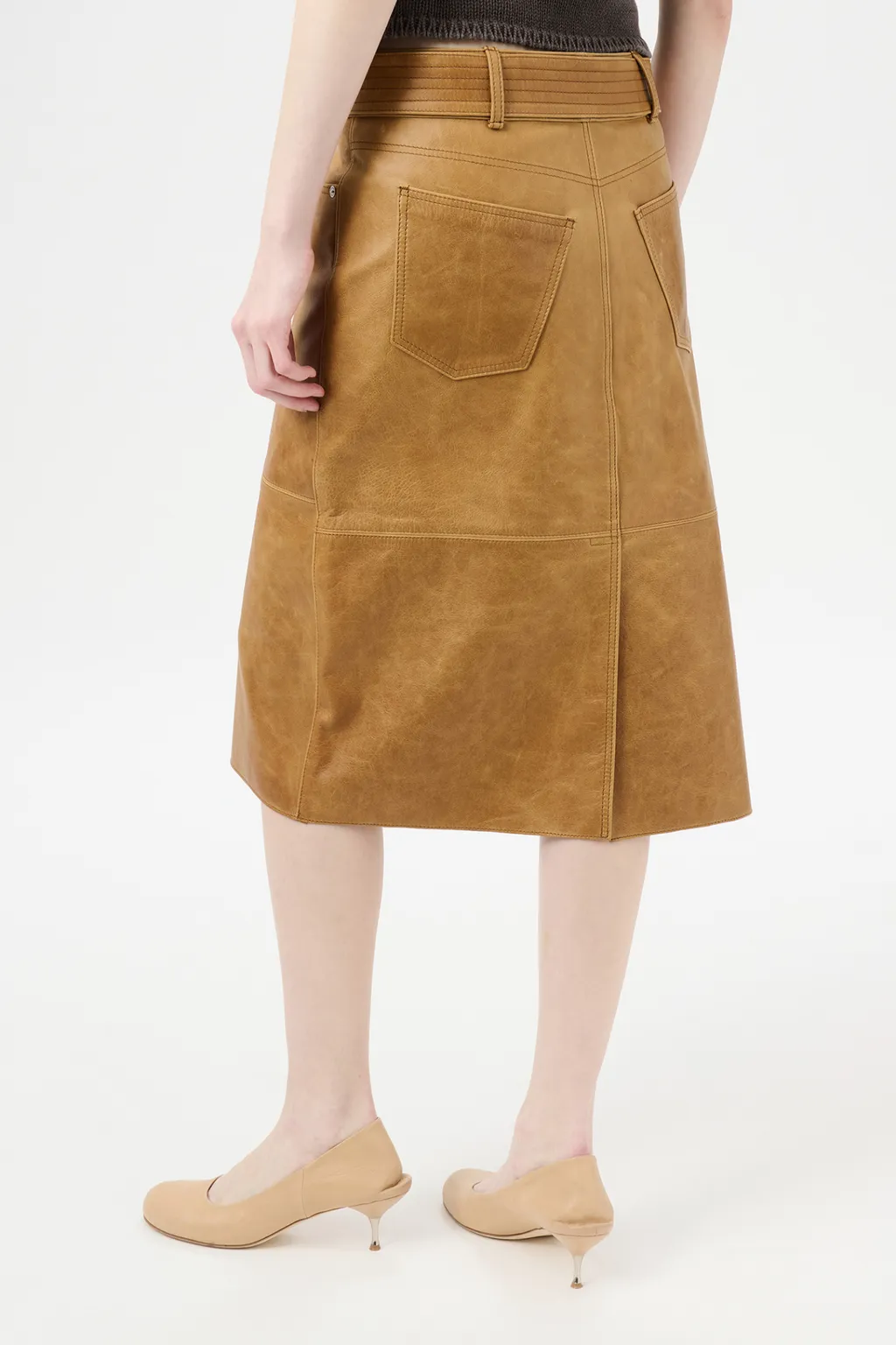 Wide Belt Skirt