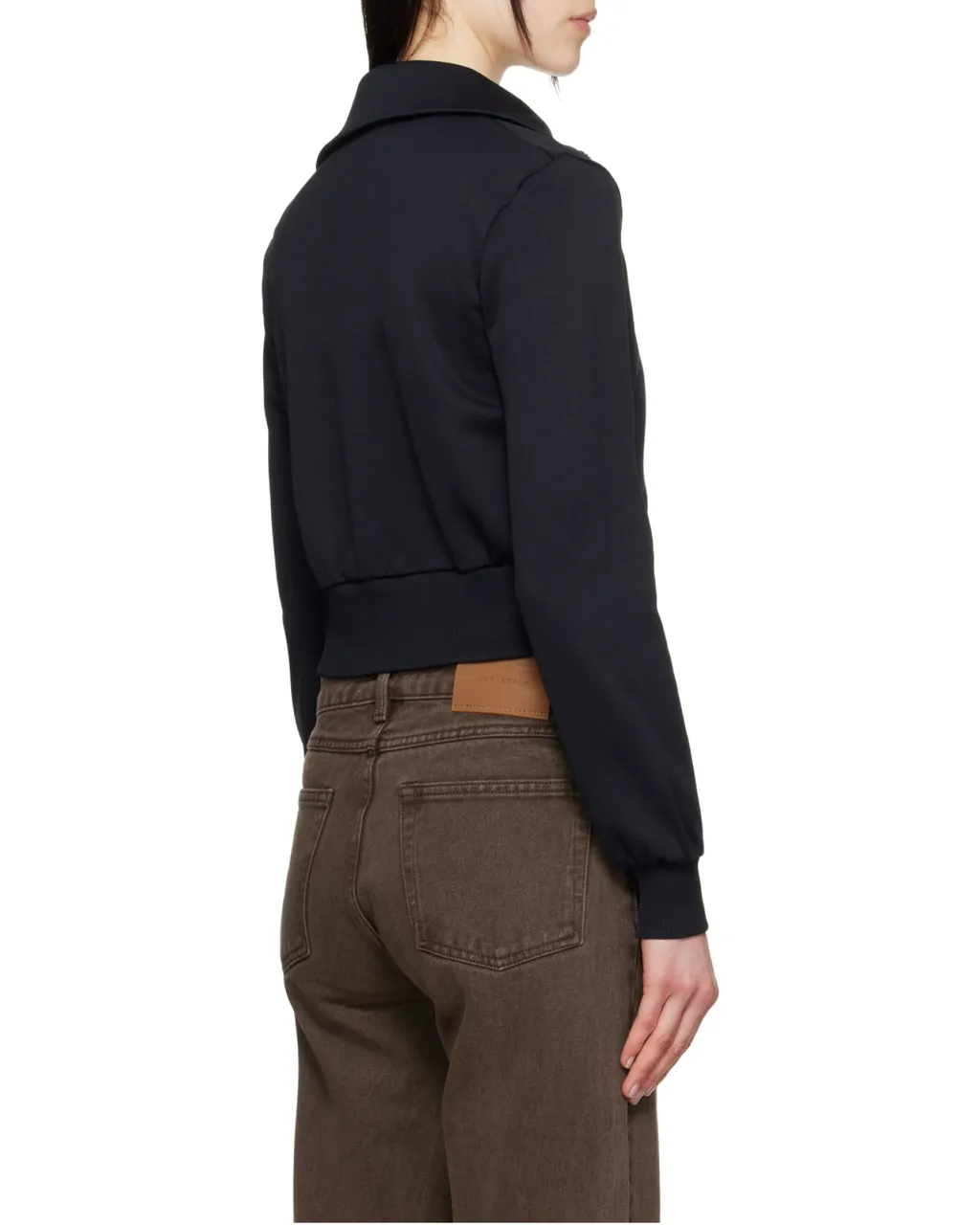 Spread-Collar Cardigan