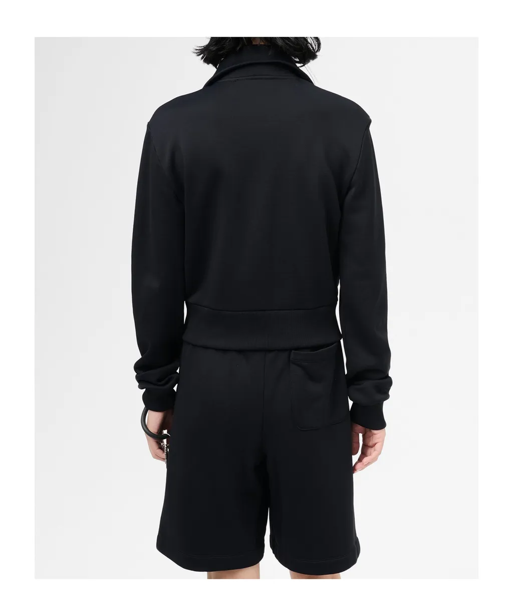 Spread-Collar Cardigan