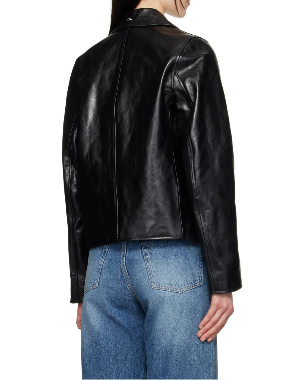 Zippered Leather Jacket