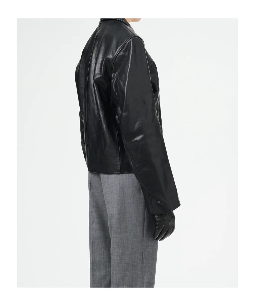Zippered Leather Jacket