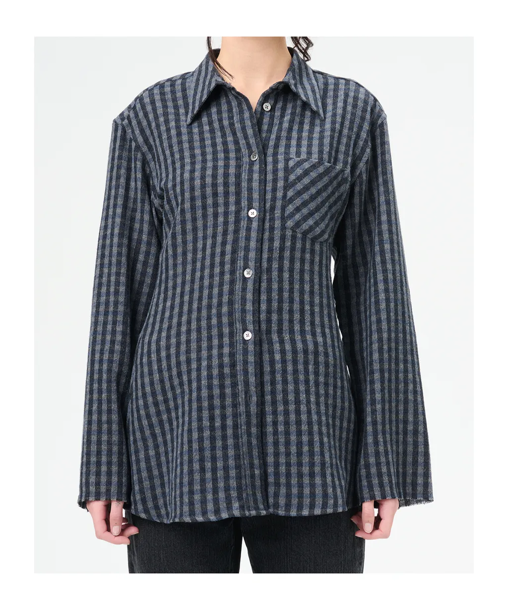 Daisy Checked Buttoned Shirt