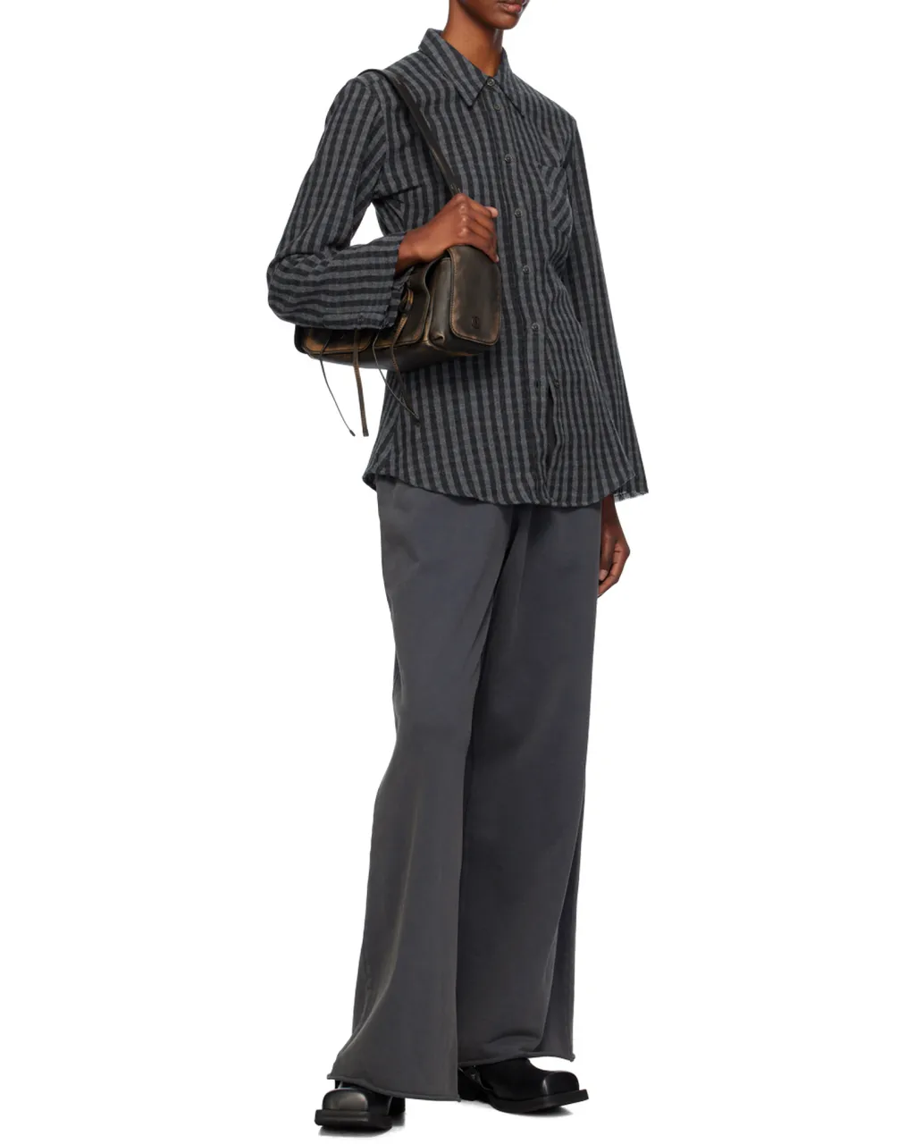 Daisy Checked Buttoned Shirt
