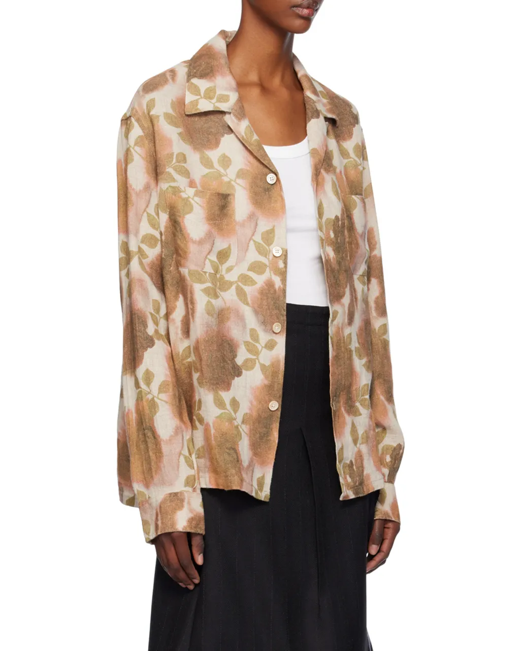 Heusen Flower Printed Buttoned Shirt