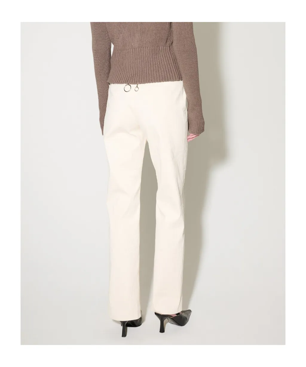 High-Waisted Casual Pants