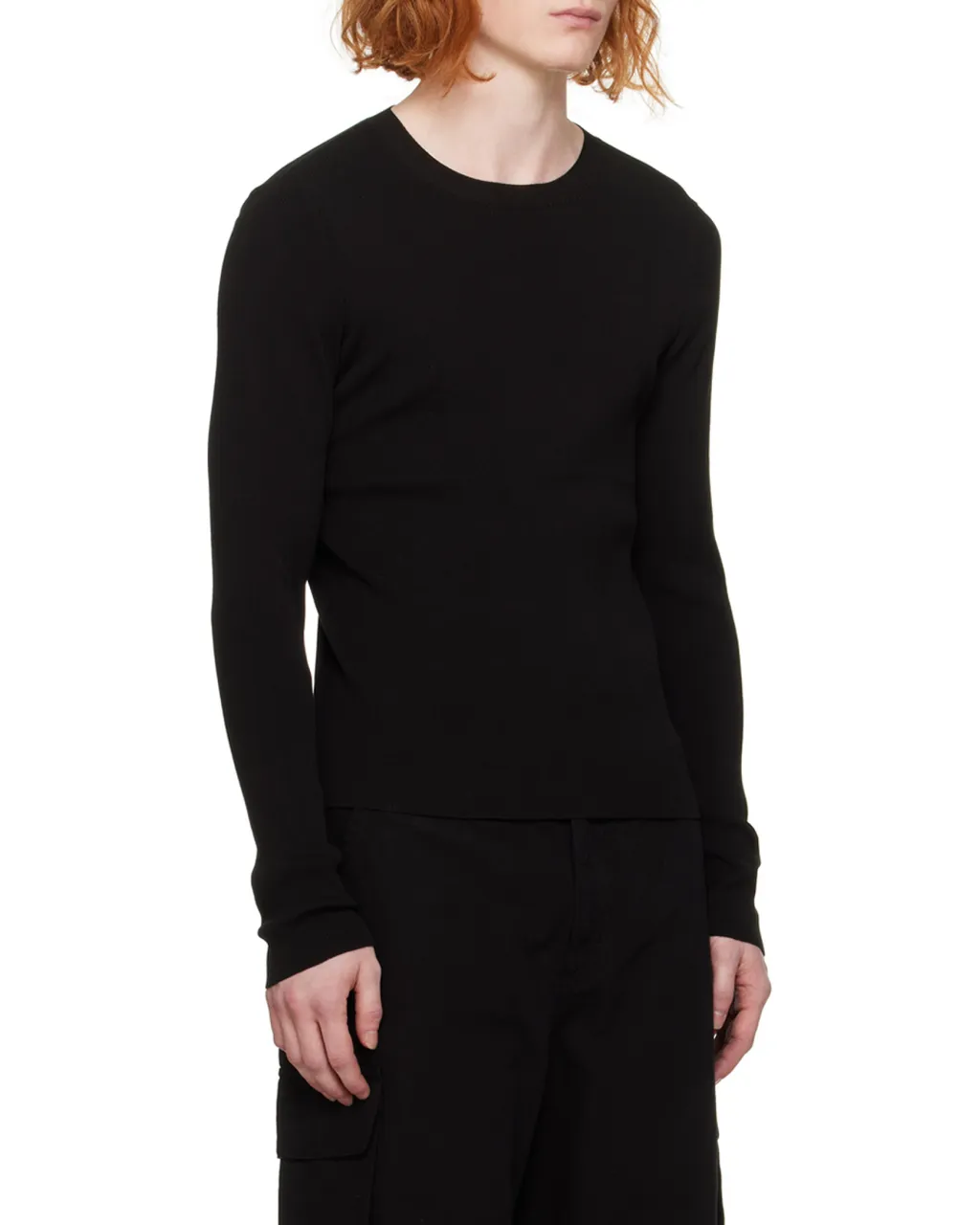 Rib Round Neck Sweater