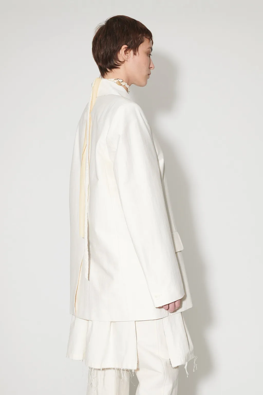 Button-Up Cotton-Blend Jacket