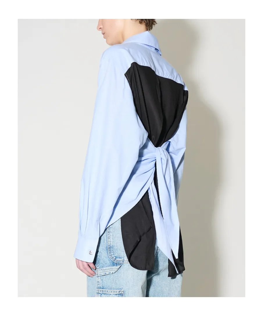 Contrast Striped Cotton Shirt