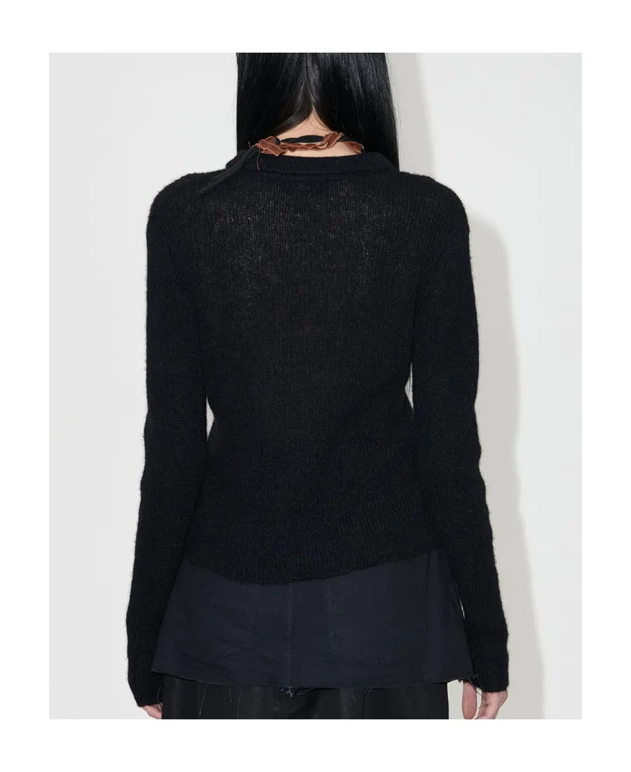 Mazzy Long Sleeved Ribbed-Knit Cardigan