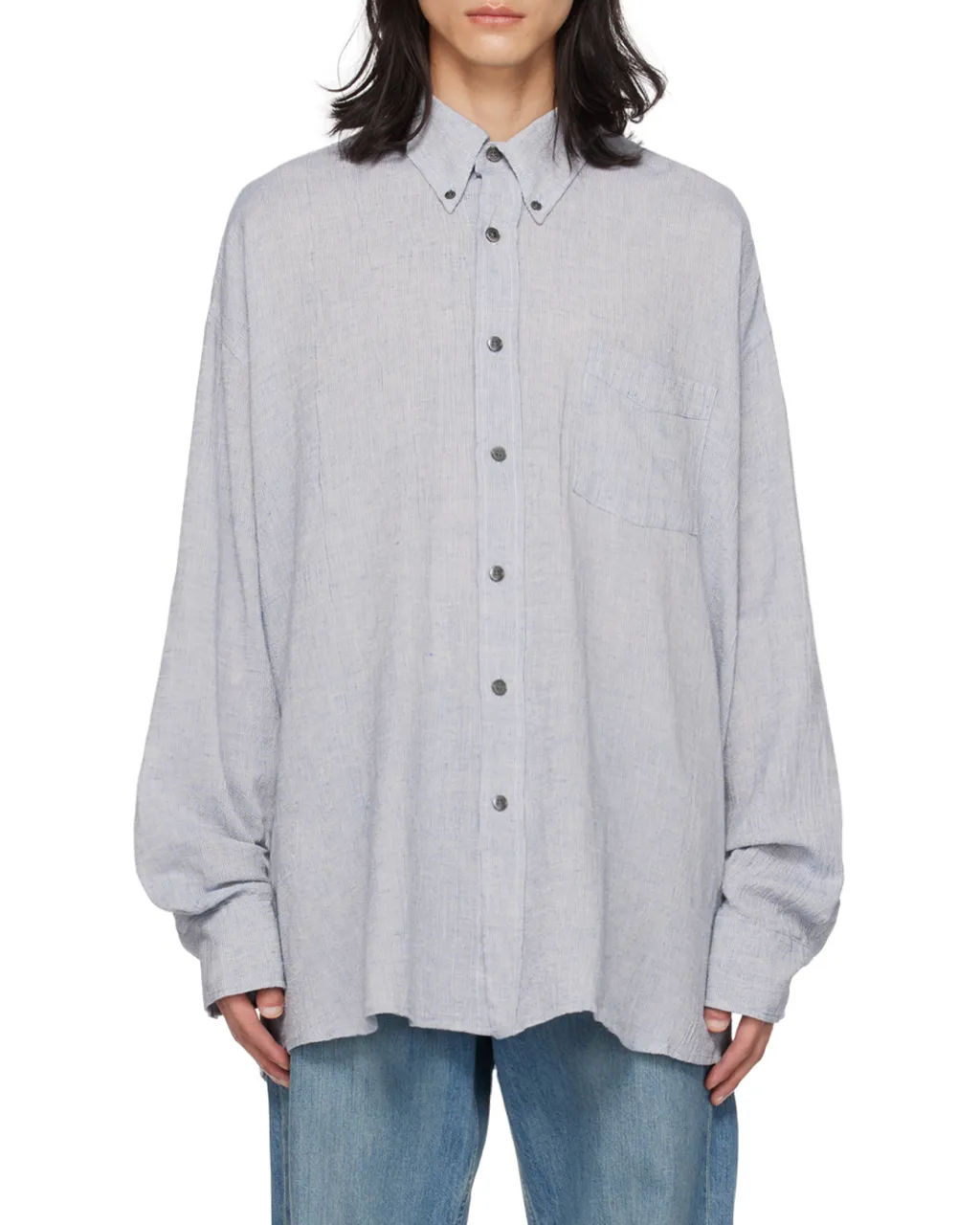Classic Collar Button-Up Shirt