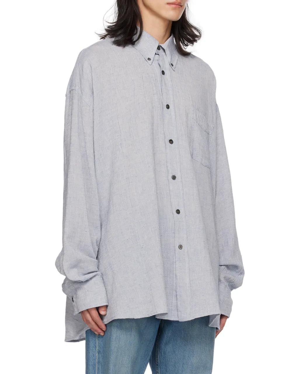 Classic Collar Button-Up Shirt